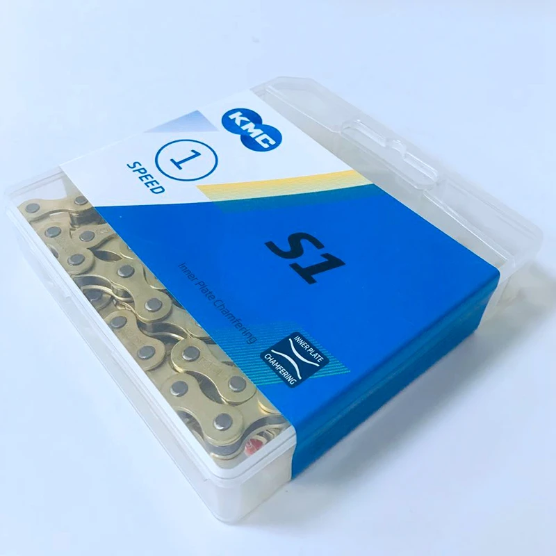 

KMC S1 Single Speed Chain Fixed Gear Bicycle Chain 112L Folding Bike Chain Bicycle Accessories