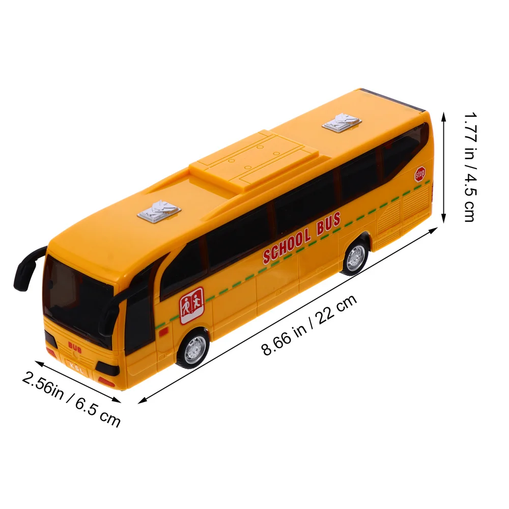 

Inertial School Bus Children Simulated Bus Sound Light Car (Yellow)