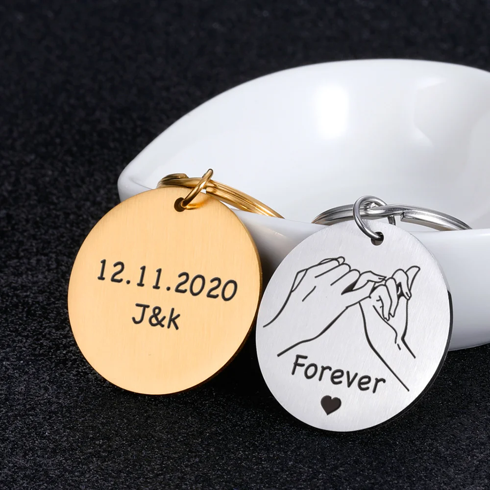 Подарок на день Святого Валентина брелок для пары парня девушки юбилей него ее