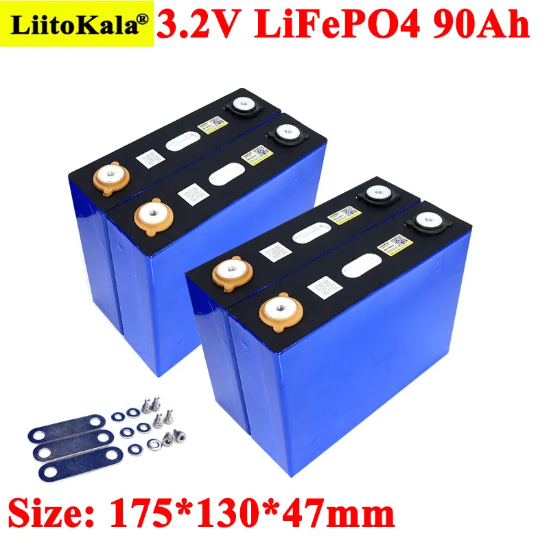 

Аккумулятор Liitokala LiFePO4, 3,2 В, 90 А · ч, литий-железо-фосфатный, большой емкости, 90000 мА · ч, для мотоцикла, электромобиля аккумуляторные батареи д...