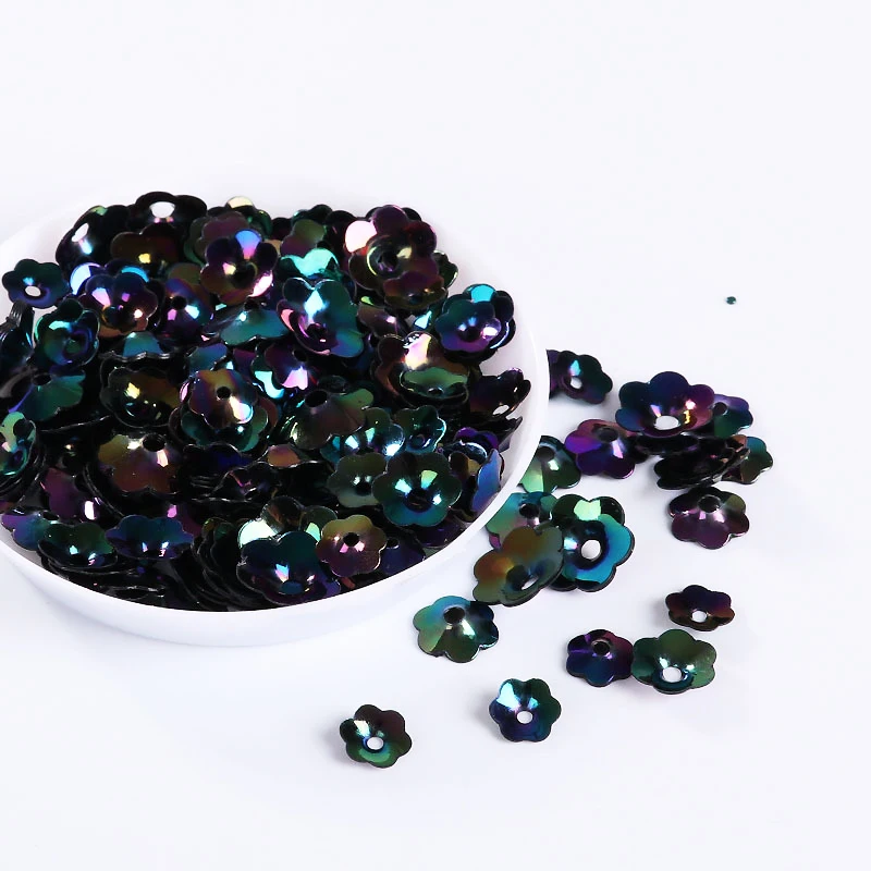 10 г смешанный размер импортный Золотой светильник вогнутая Слива блестки