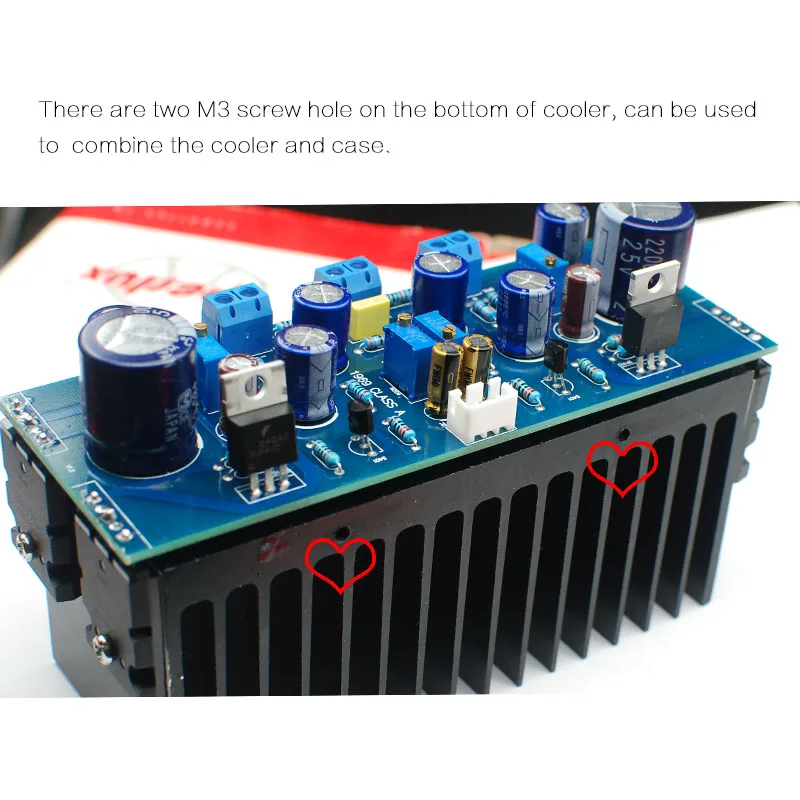 1969 Npn 2 0 канальный усилитель класса a полная плата и радиаторы | Электроника