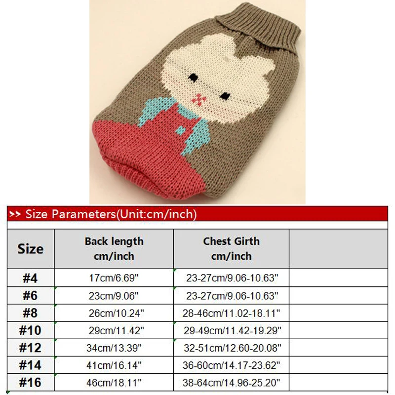 gray rabbit Милая Одежда для собак и кошек, милый мультяшный свитер со щенком, пальто, мягкие теплые куртки для питомцев, осенне-зимние пальто для маленьких собак, кошек, чихуахуа - Цвет: gray rabbit