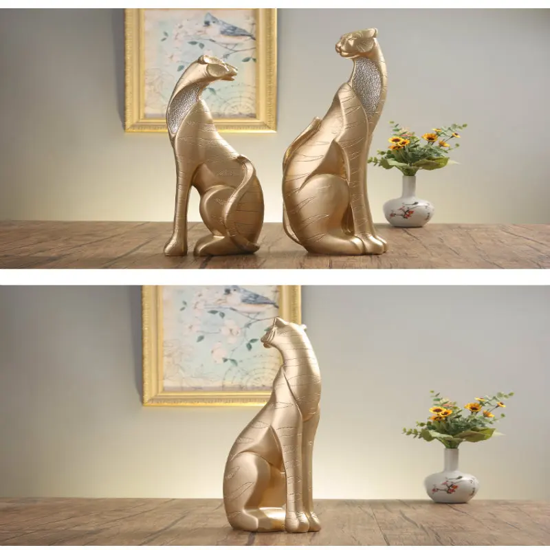 [HHT] скульптура животного из скандинавского каучука двойная статуя тигра