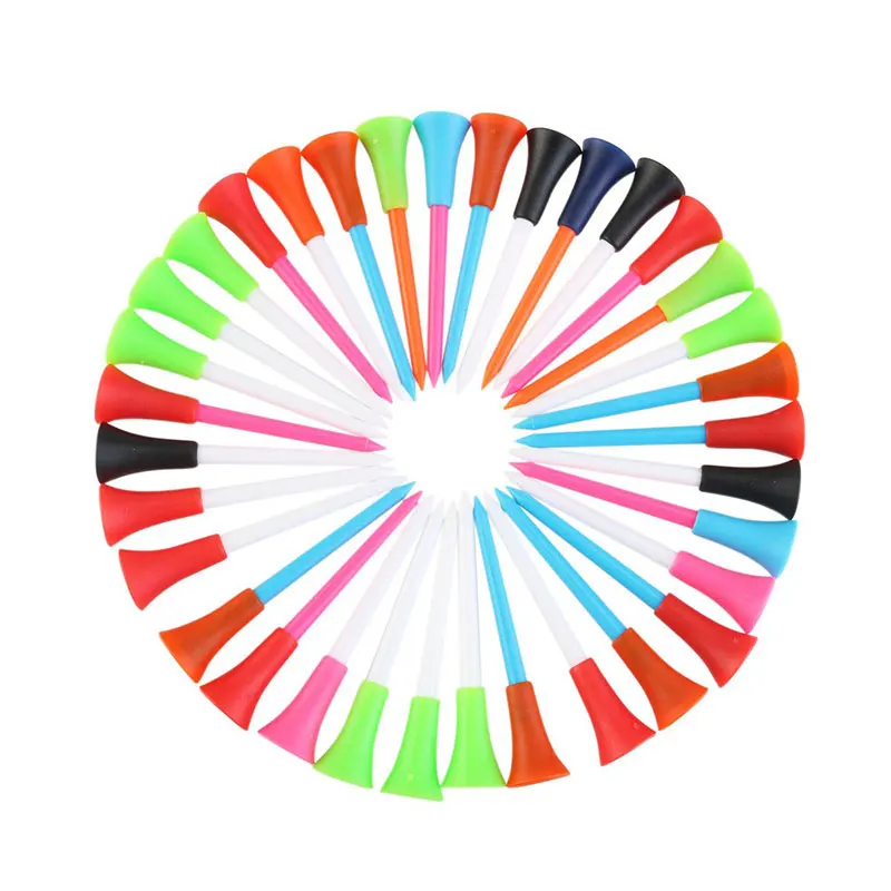 5 шт./лот пластик 73 мм тройники для гольфа Прочная резиновая подушка Топ тройник