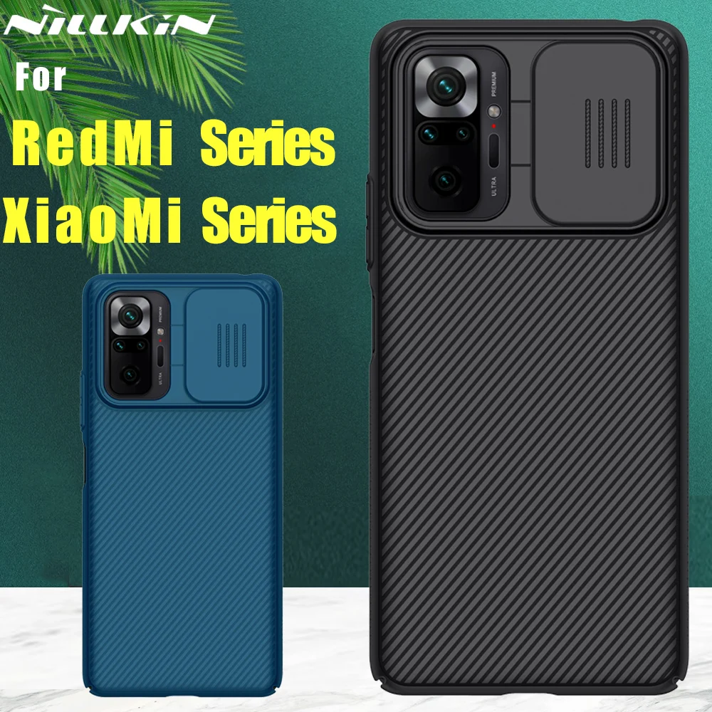 

NILLKIN for Xiaomi Redmi Note 10 10S 9S 9 Pro Max 9 S 9T Poco X3 Pro NFC F3 Mi 11 Mi 10T Pro Mi10T 5G case CamShield Back cover