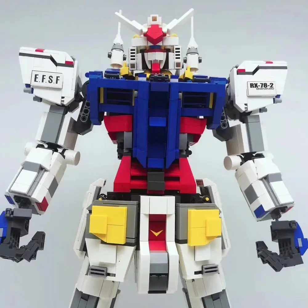 Совместимые с Legoing строительные блоки для мелких частиц 3500 шт. RX 78-2 Yuanzu робот 1:60