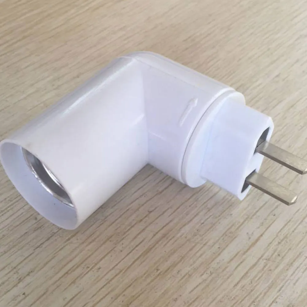 

PP To E27 Converter With Switch 100-230V Flame Retardant PBT Fitting Practical 360 Degree Rotation Home Lamp Holder