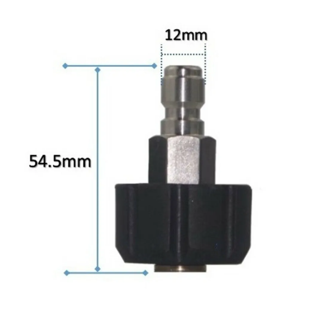 

1/4 3/8 Quick Connect Male To M22 14 15 Female Connector Adapter For Pressure Washer Accessory High Pressure Water Gun Connector