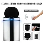 Умная мусорная корзина из нержавеющей стали, 346 л