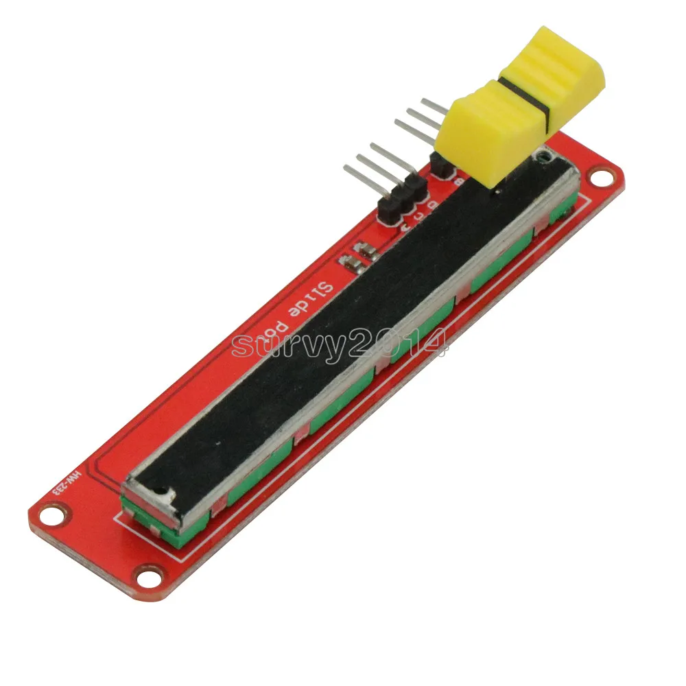 Потенциометр слайдов 10K Линейный модуль двойной выход для Arduino AVR электронный блок