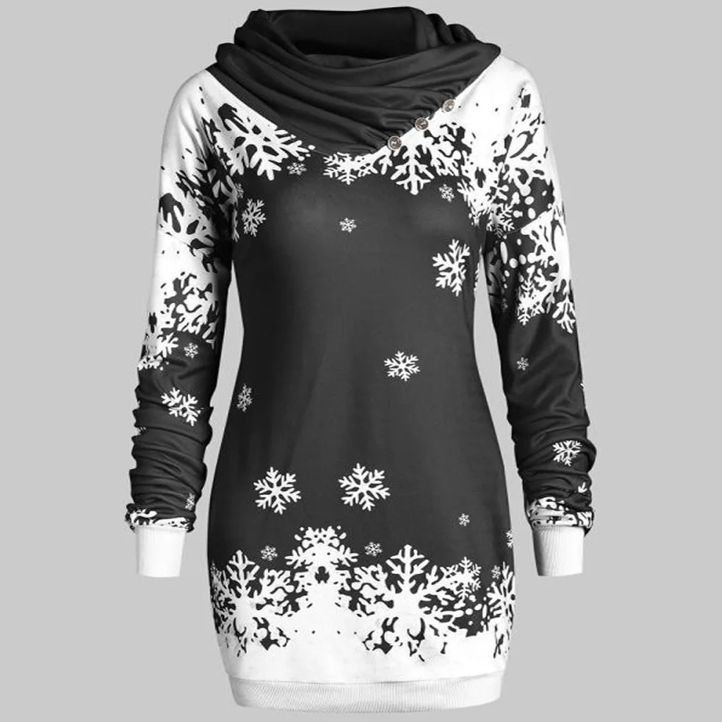 Модная осенне зимняя модная теплая толстовка с капюшоном женские рождественские