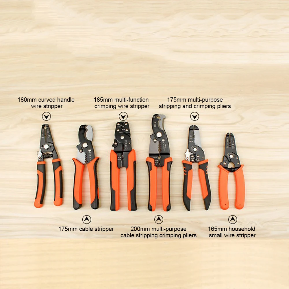 

Multifunctional Wire Stripping Plier 0.2-6 Mm Portable Crimper Cable Cutter Automatic Wire Stripper Steel Stripping Tools
