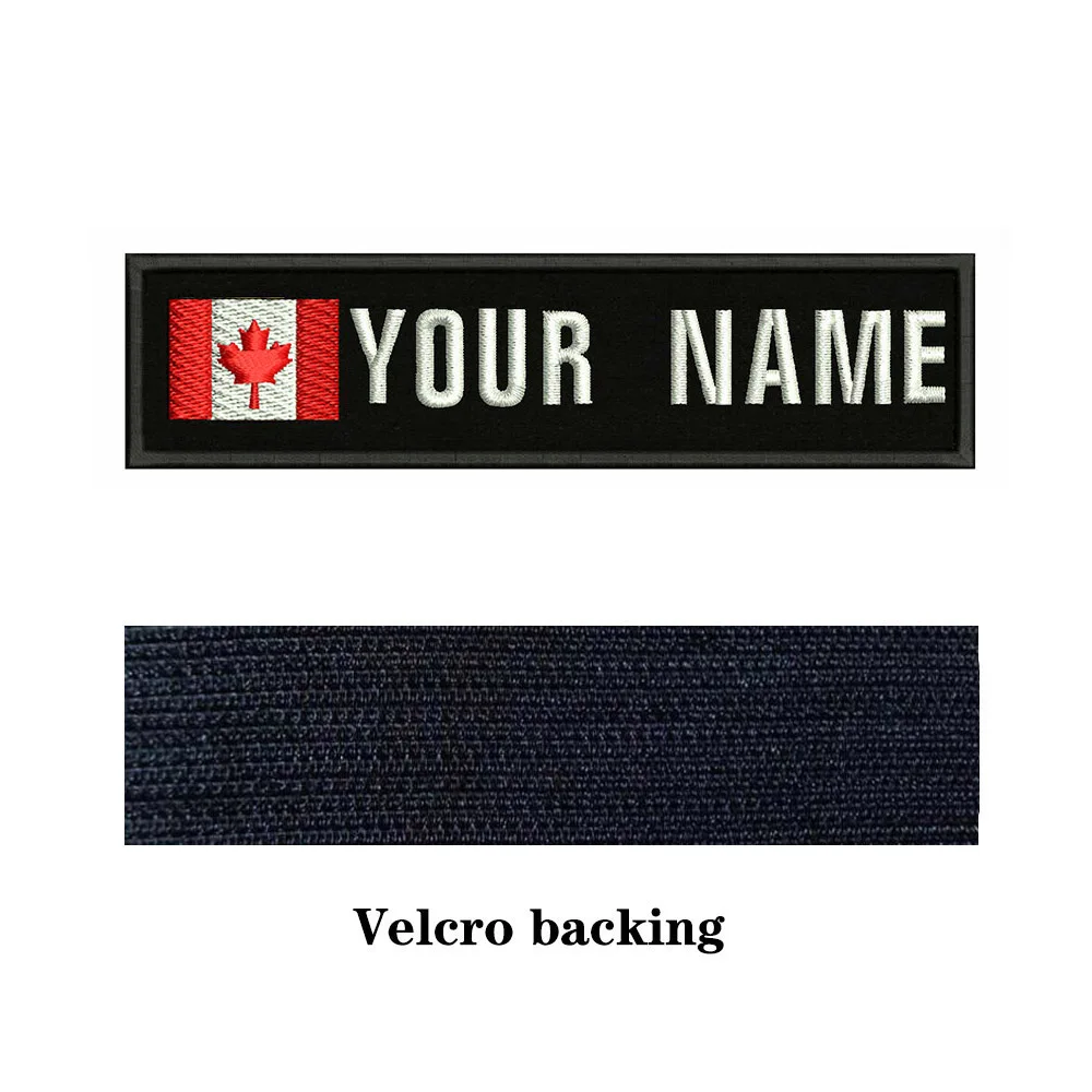 Канадский флаг Канада 10x2 5 см вышивка с именем под заказ значок в строчку нашивки