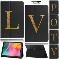 cover for samsung tab a 10 1 2019 t510 t515 high quality leather anti fall back support tablet case stylus