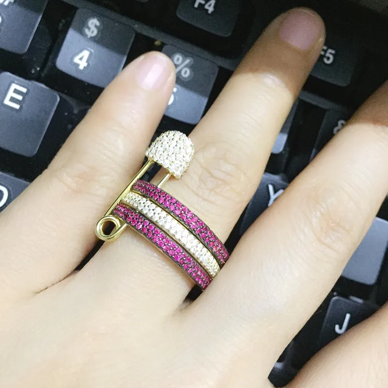 Монако ювелирные изделия Мода циркония pin Кольца для женщин популярные брендовые