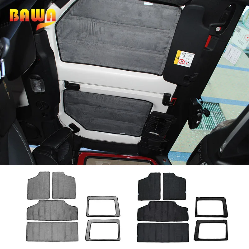 BAWA теплоизоляционная хлопковая подкладка для Jeep Wrangler JK 2012 2017 комплект изоляции