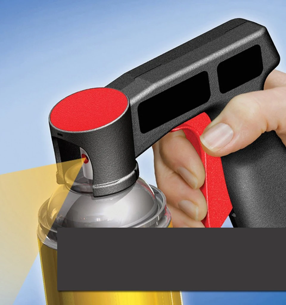 Автомобильная ручка-пульверизатор черная пластиковая резиновая ручка для