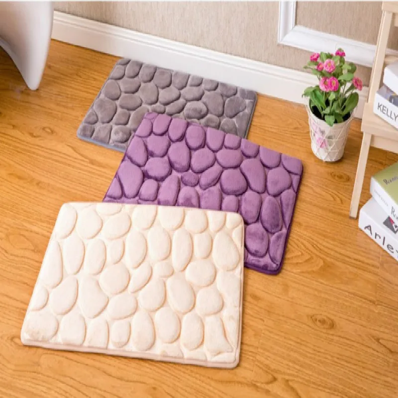 40*60 см коралловый флис для ванной комнаты пена с эффектом памяти набор ковриков
