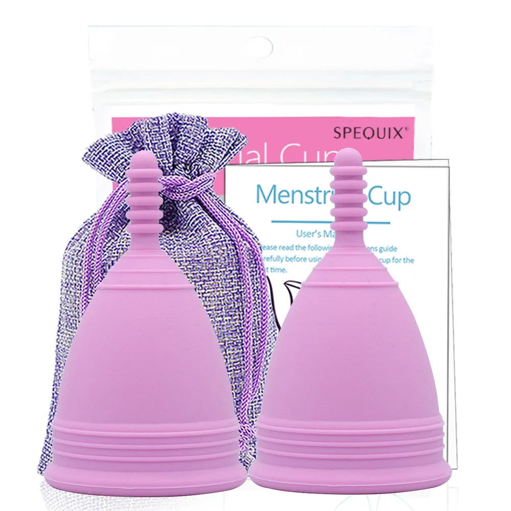 

2pcs Women Cup Medical Silicone Menstrual Cup Feminine Hygiene Copa Menstrual De Silicona Medica Reusable Menstrual Period Cups