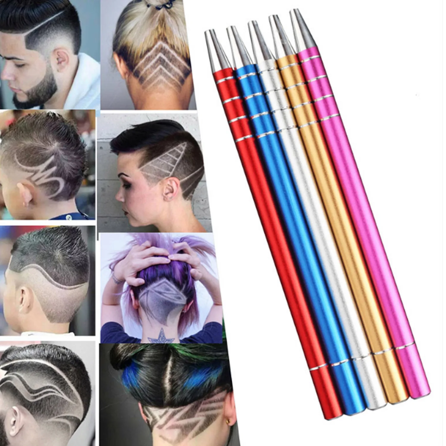 25 шт мульти формы волосы шаблон татуировки триммер для волос резные трафарет