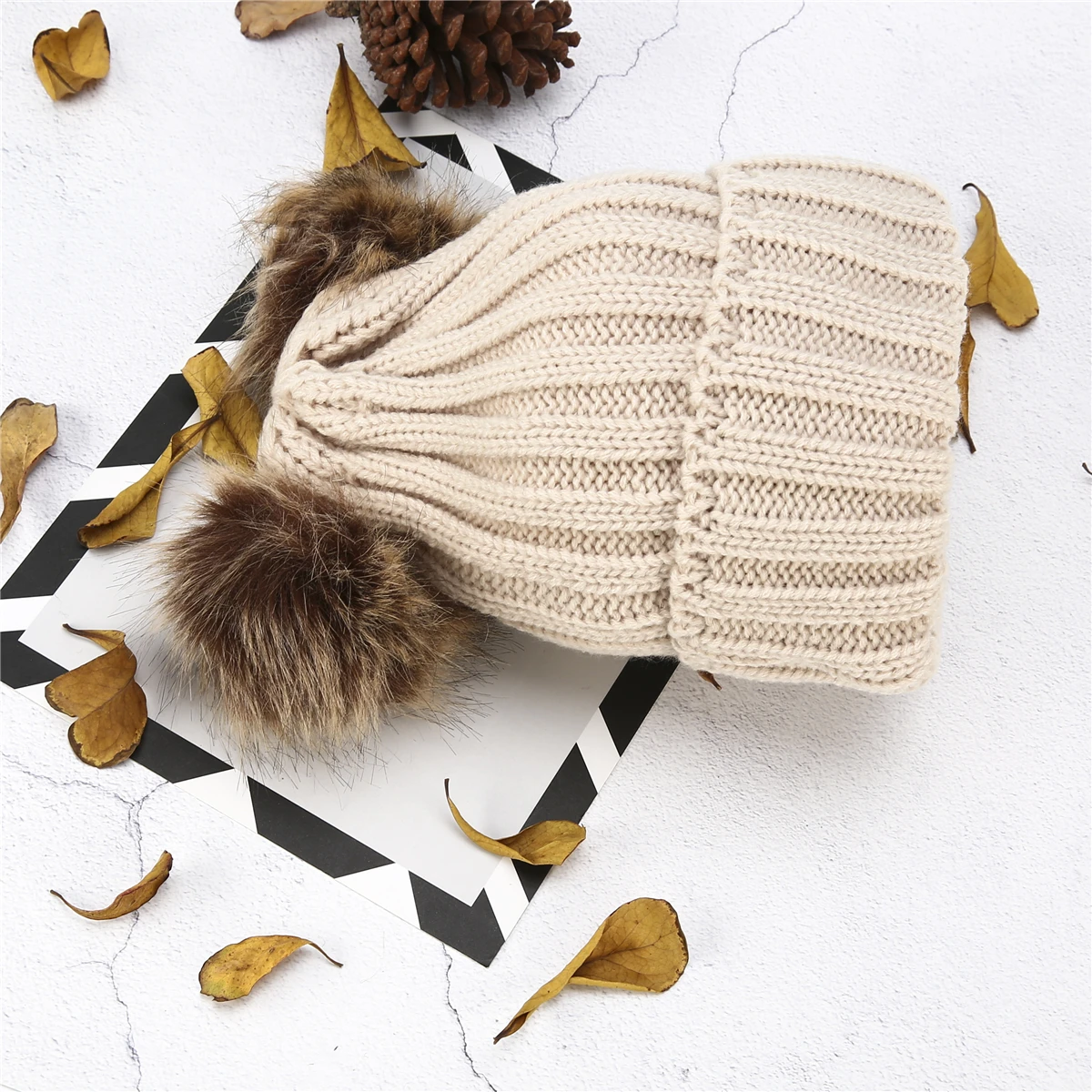 Взрослый Детский телефон теплый двойной меховой милые хорошие осенние зимние