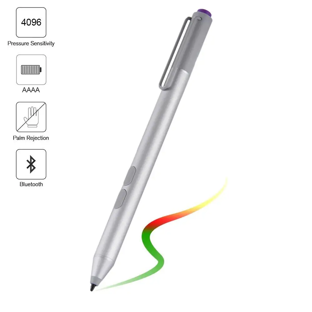 

Stylus Pen For Surface 3 Pro 3/4/5/6 Surface Book/ Laptop/ Studio 4069 Levels Sensitivity Capacitive Bluetooth Touch Screen Pen