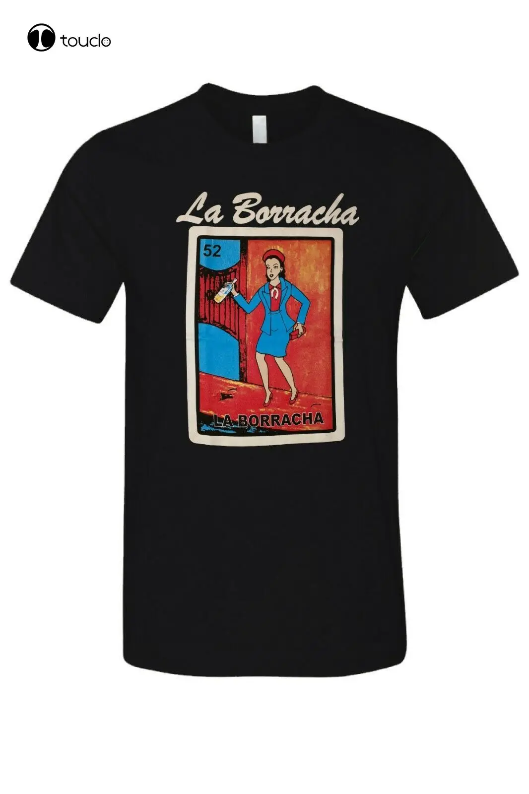 

Футболка La Borracha Loteria с мексиканским бинго, новинка, забавная футболка, черная хлопковая Новая мужская футболка s