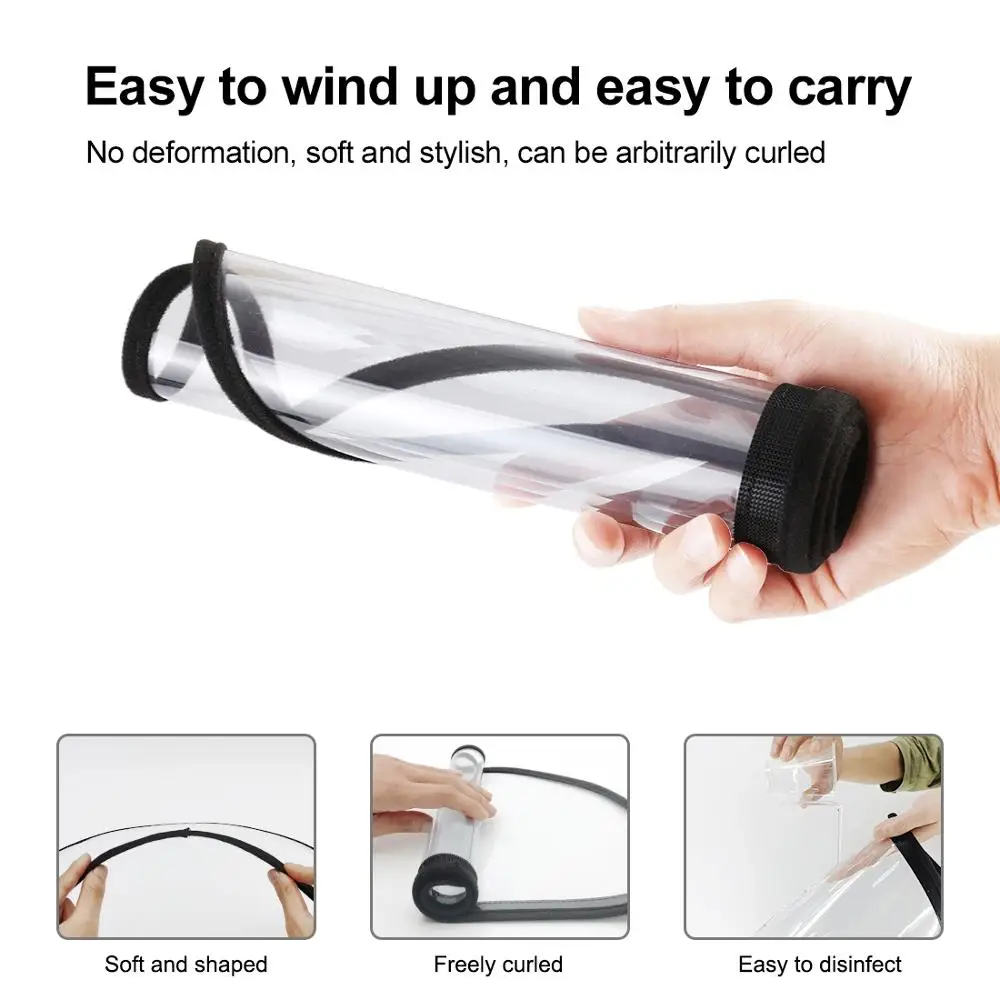 Защитная маска для защиты от брызг слюны Съемная анти-распыляющая Анти-туман