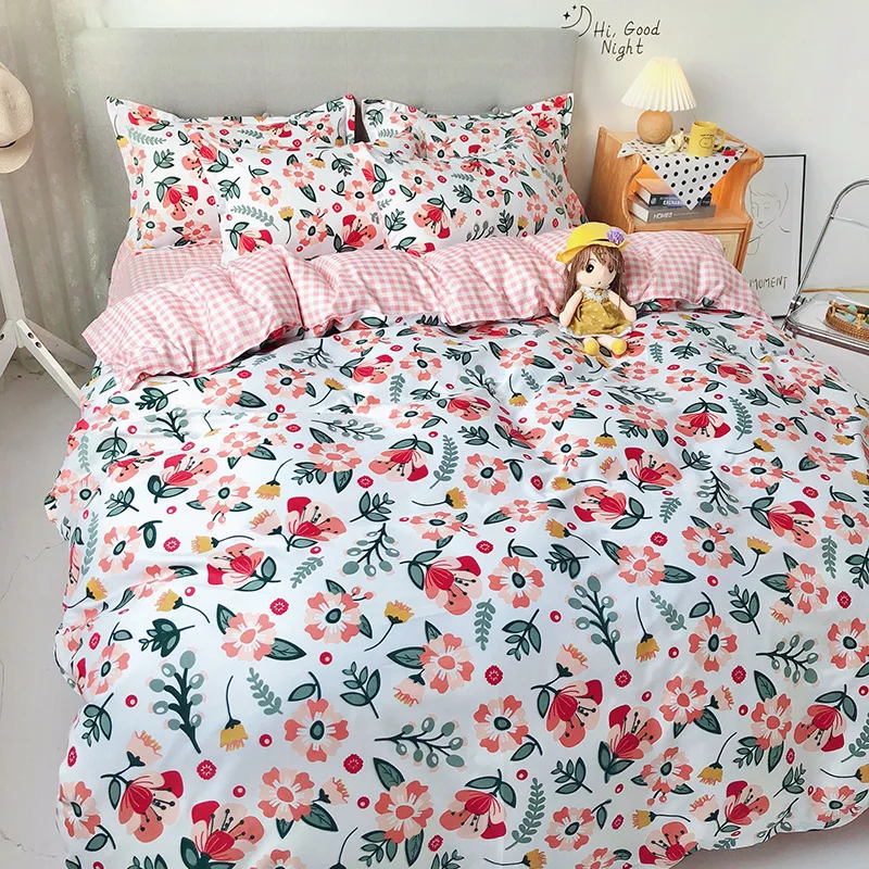 

Home Textile Dense Fashion Cactus Stars Soft Duvet Cover Pillow Case Bed Sheet King Queen Twin High Quality For Home Bedding Set