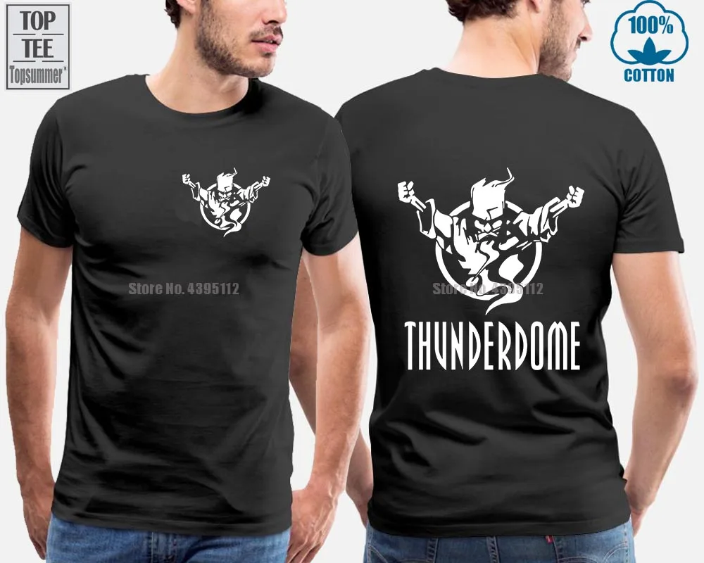 Новый Дизайн Концерт Thunderdome футболка хардкорные футболки Футболка с принтом