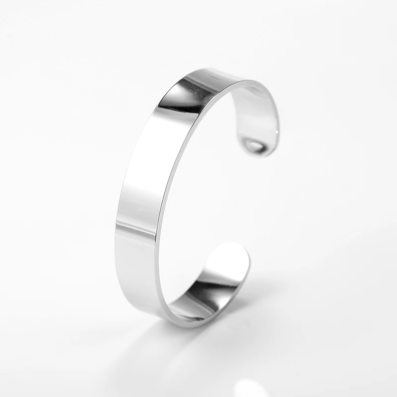 

Engraving Mantra Quote Letter Bangle For Women Opening Adjustable Stainless Steel Cuff Bracelet Girls Jewelry Gift For Daughter