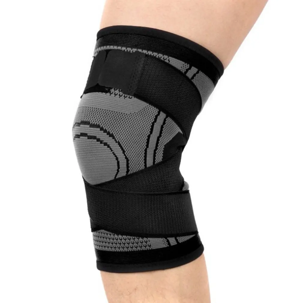 

2021 WorthWhile 1PC Sports Kneepad Men Pressurized Elastic Knee Pads Support Fitness Gear Basketball Volleyball Brace Protector