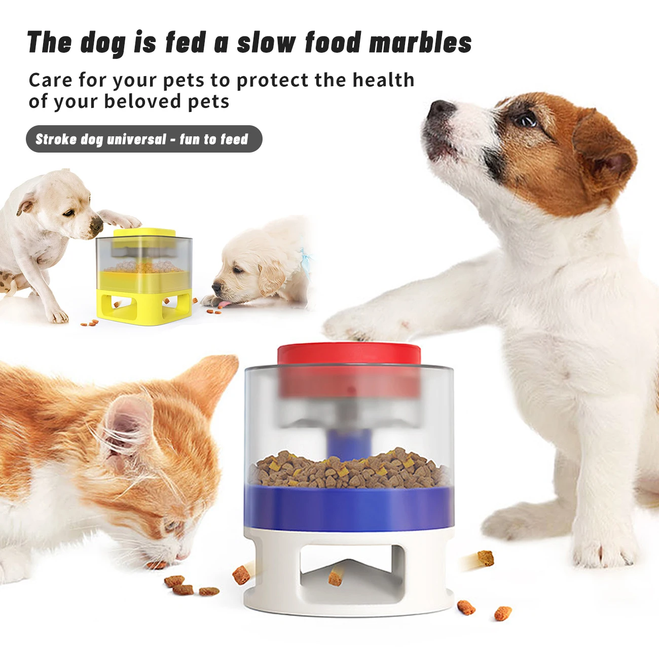 

Dog Feeder Pet Food Dispenser Slowly Leaking Pet Supplies