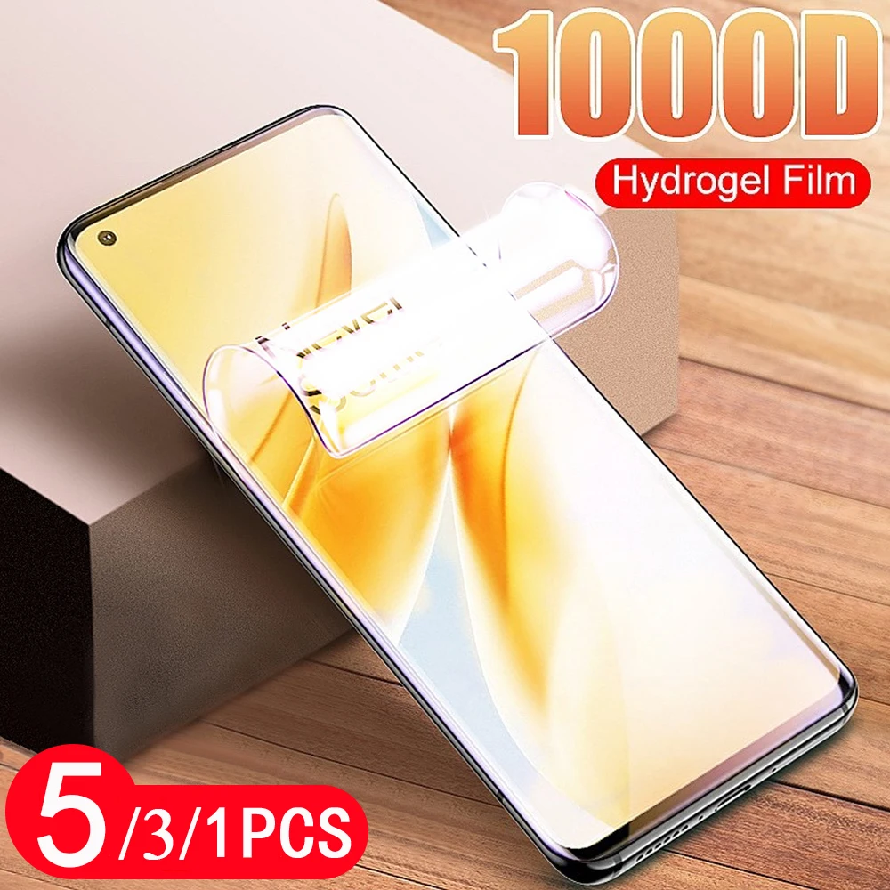 5/3/1 шт. мягкий полное покрытие гидрогель пленка для oneplus 7 7T 8 pro 8T Z Nord Телефон