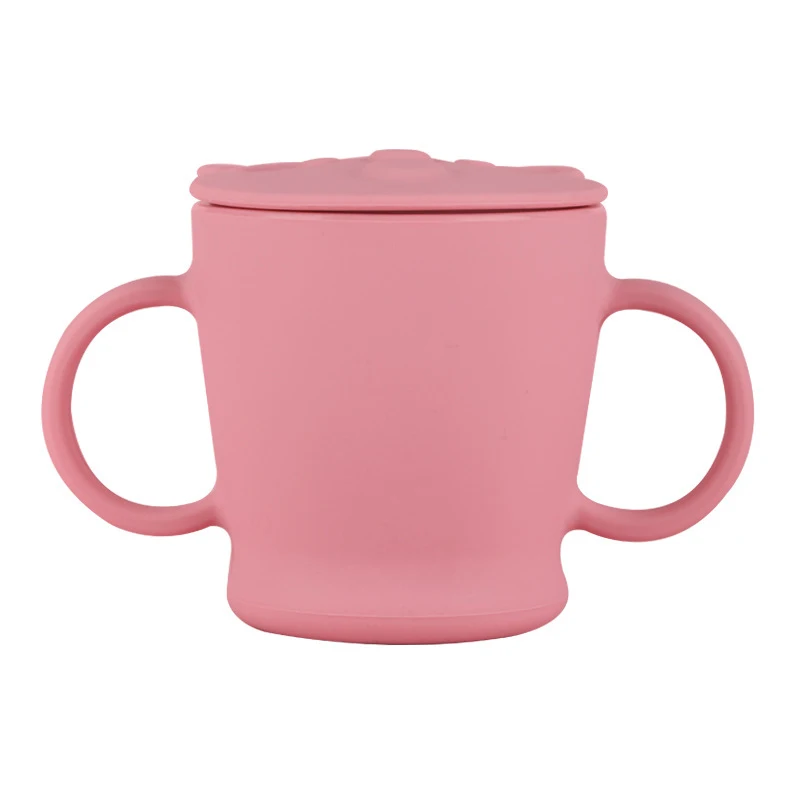 

120ML Baby Infant Learning Feeding Food Bowl Cup with Handle Silicone Snack Dishes Storage Container Children Plate Tableware