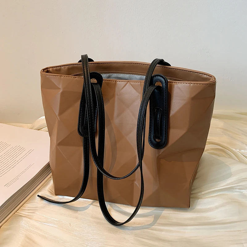 

Simple Large Women's Bag Luxury Soft Leather Shoulder Bags Female Casual Shopper Handbags Vintage Designer Big Tote Bag Sac 2021