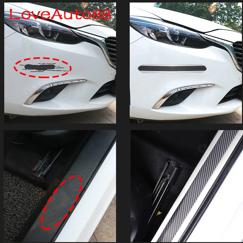 Защитная пленка на порог автомобиля Наклейка края автомобильные наклейки полоса