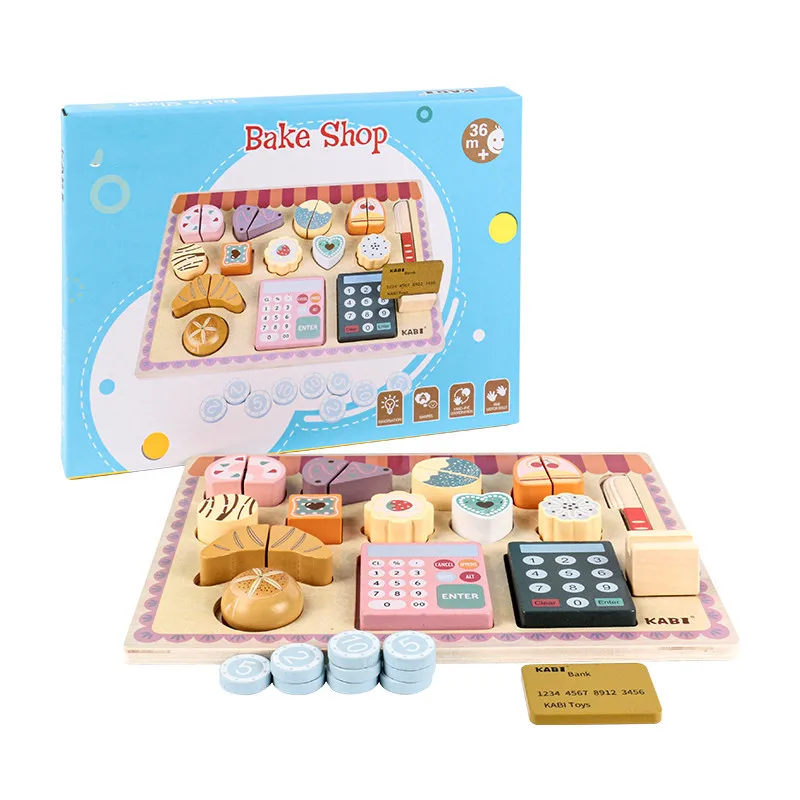 

Kids Kitchen Afternoon Tea Toy Set for Girls Dessert Tower Miniature Fake Food Dinette Child Toy Kitchen Play Mini Cake Biscuits