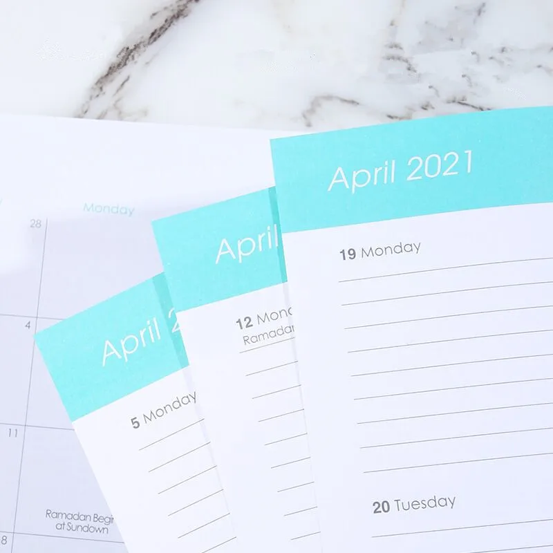 

MINKYS New Arrival Luxury 2021 Life Planner Weekly Monthly Journal Notebook Diary Agenda Gift School Stationery