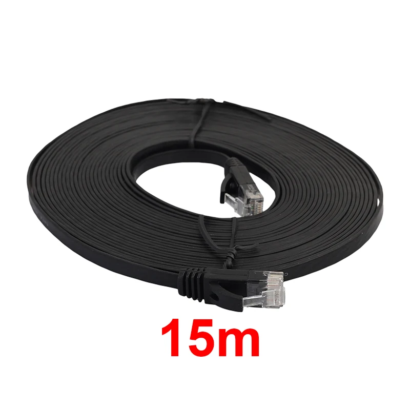 Плоский Ethernet-кабель для компьютера маршрутизатора ноутбука CAT6 кабель RJ45 Lan