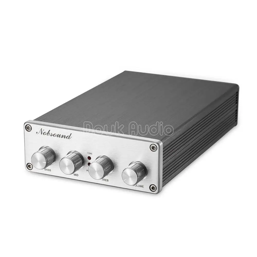 Douk аудио hi-fi предусилитель аудио предусилитель ВЧ/средний/бас тон контроллер NE5532* 2/OPA2604 LME49720/TDA8920* 2