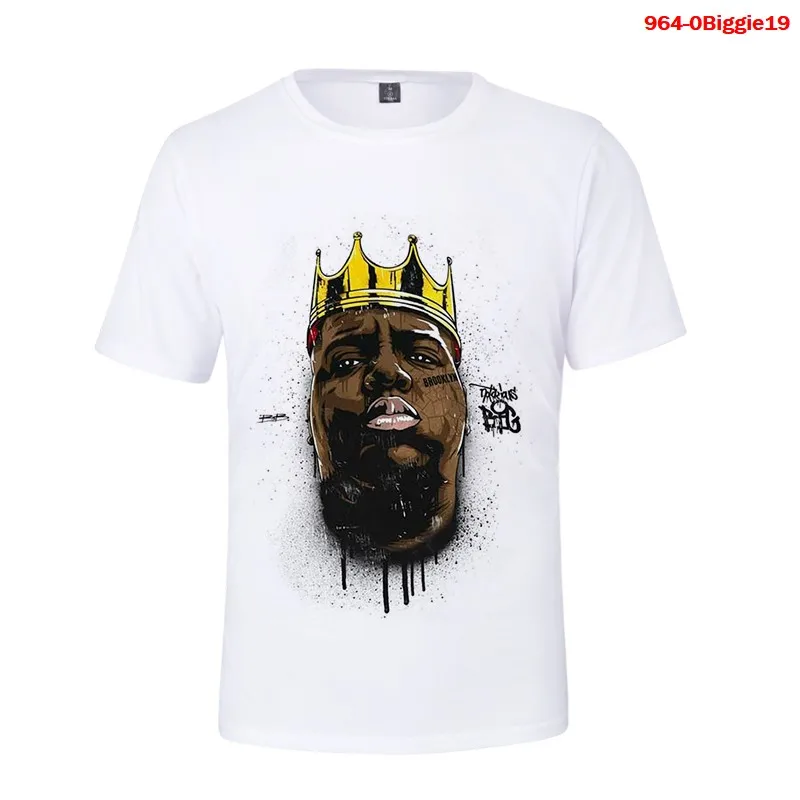 

Biggie Smalls Hip Hop T Shirt Short-Sleeve Cotton Summer New-Fashion Harajuku Tshirt Biggie Print Streetwear Gothic Tee Shirt