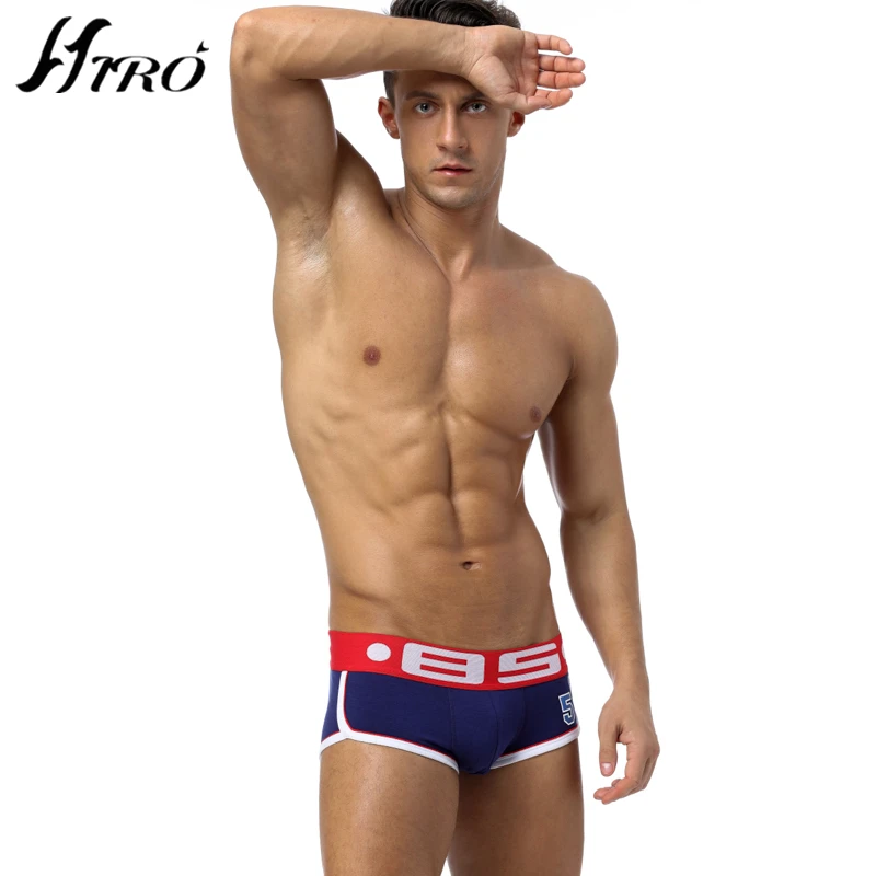 4 шт./лот сексуальное мужское однотонное нижнее белье мужские боксеры из модала