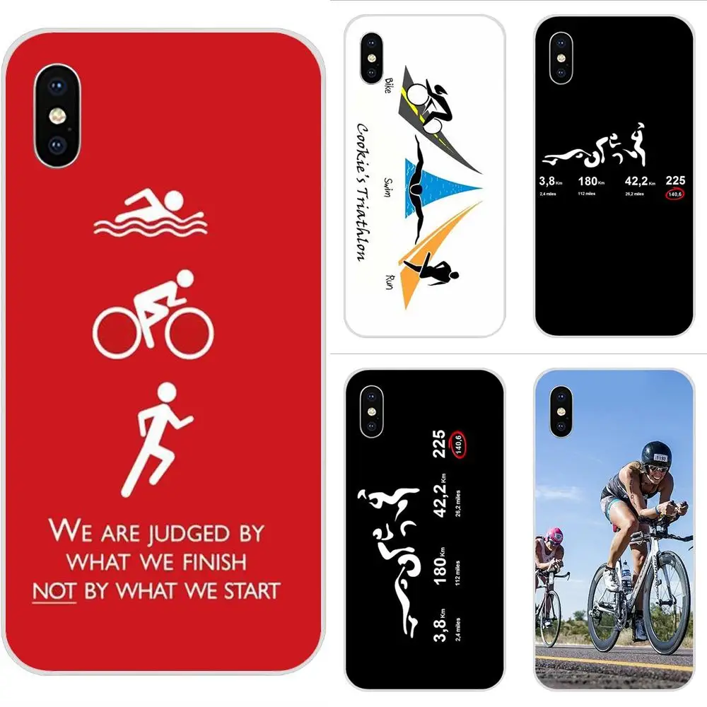 Окрашенный Триатлон Ironman Love для Apple iPhone 4 4s 5 5C 5S SE 6 6S 7 8 Plus X XS Max XR мягкие