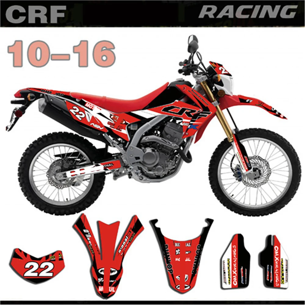 Набор наклеек для фотографий и графики Honda CRF250L 2010 2011 2012 2013 2014 2015 2016 CRF 250L 10