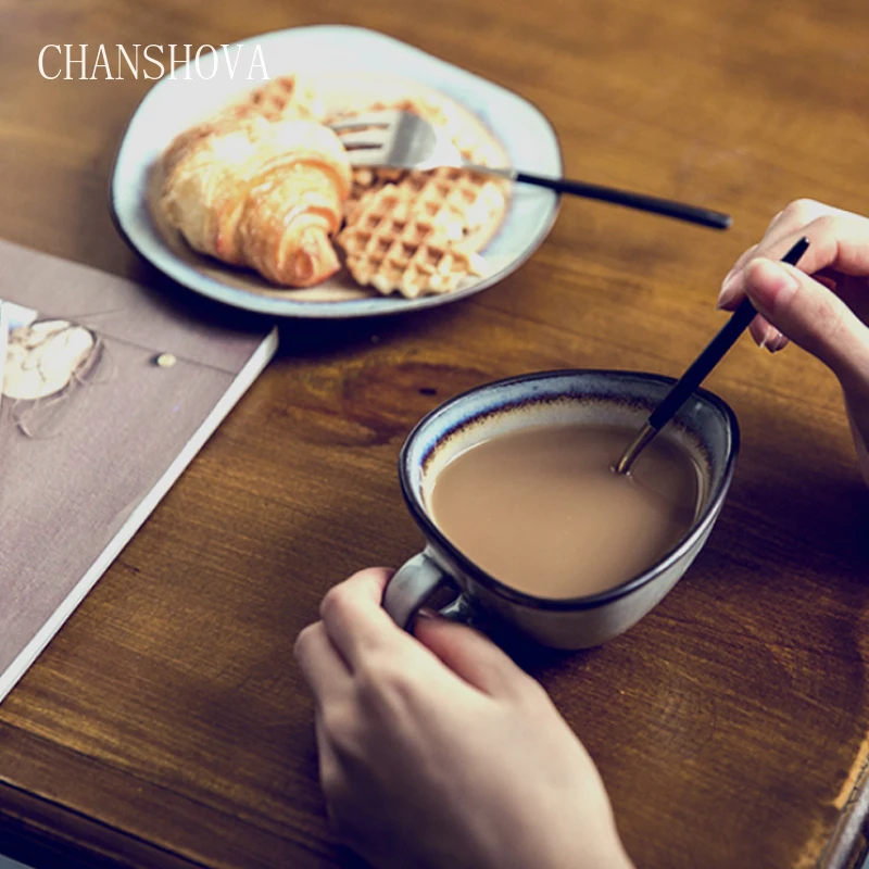 Чаньшова Маленькие кофейные чашки 50/100 мл Треснутое керамическое посуда Простота Питьевые приборы Чайная чашка Винтажный старый стиль G003 on.