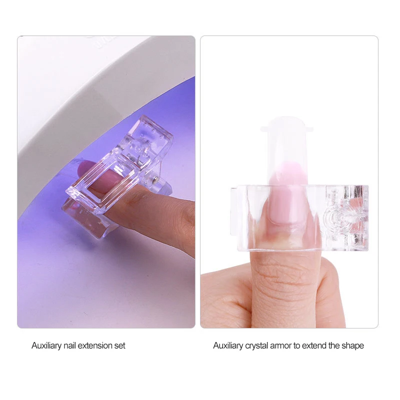 

Manzilin 5PCS Nail Art Crystal Mould Fixing Clip Crystal Glue Clip Crystal Extension Glue Forming Clip Nail Art Makeup Tools Hot