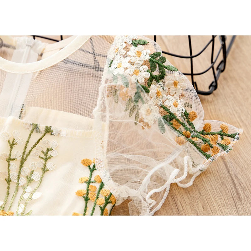 

New 2021 Summer Cute Baby Kids Girl Princess Dresses For Girls Printing Dresses Kids Girl Dress Short Sleeve Dress