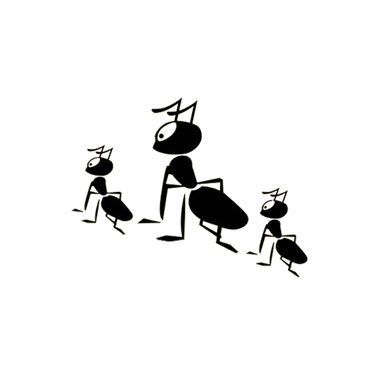 Наклейки на Верхнее колесо автомобиля с изображением муравьев животных